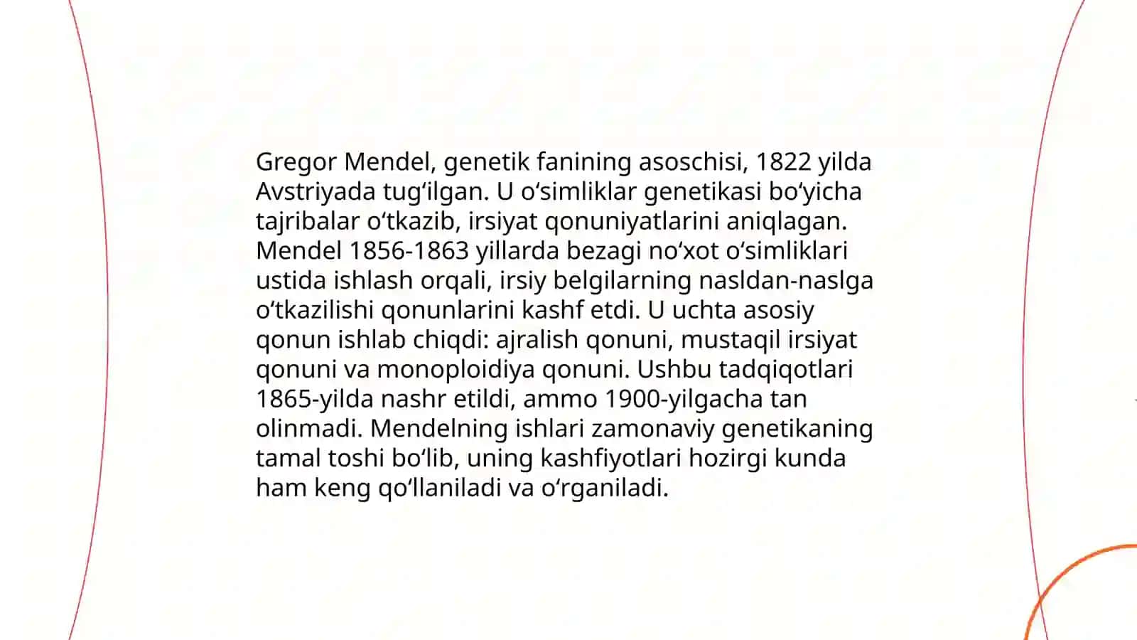 Genetika fanining tarixi va istiqbollari 4