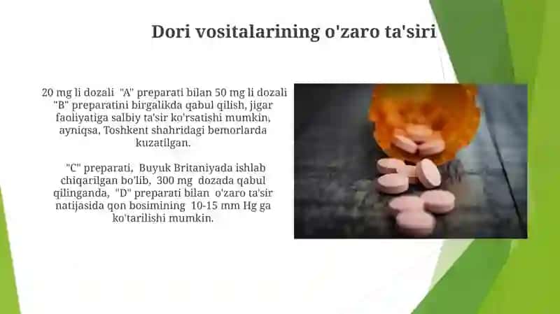 Dori shakllari. Farmasevtik terminlar strukturasi 4