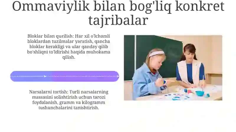 Boshlang'ich sinflarda massa va sig'im o'rgatish metodikasi 4