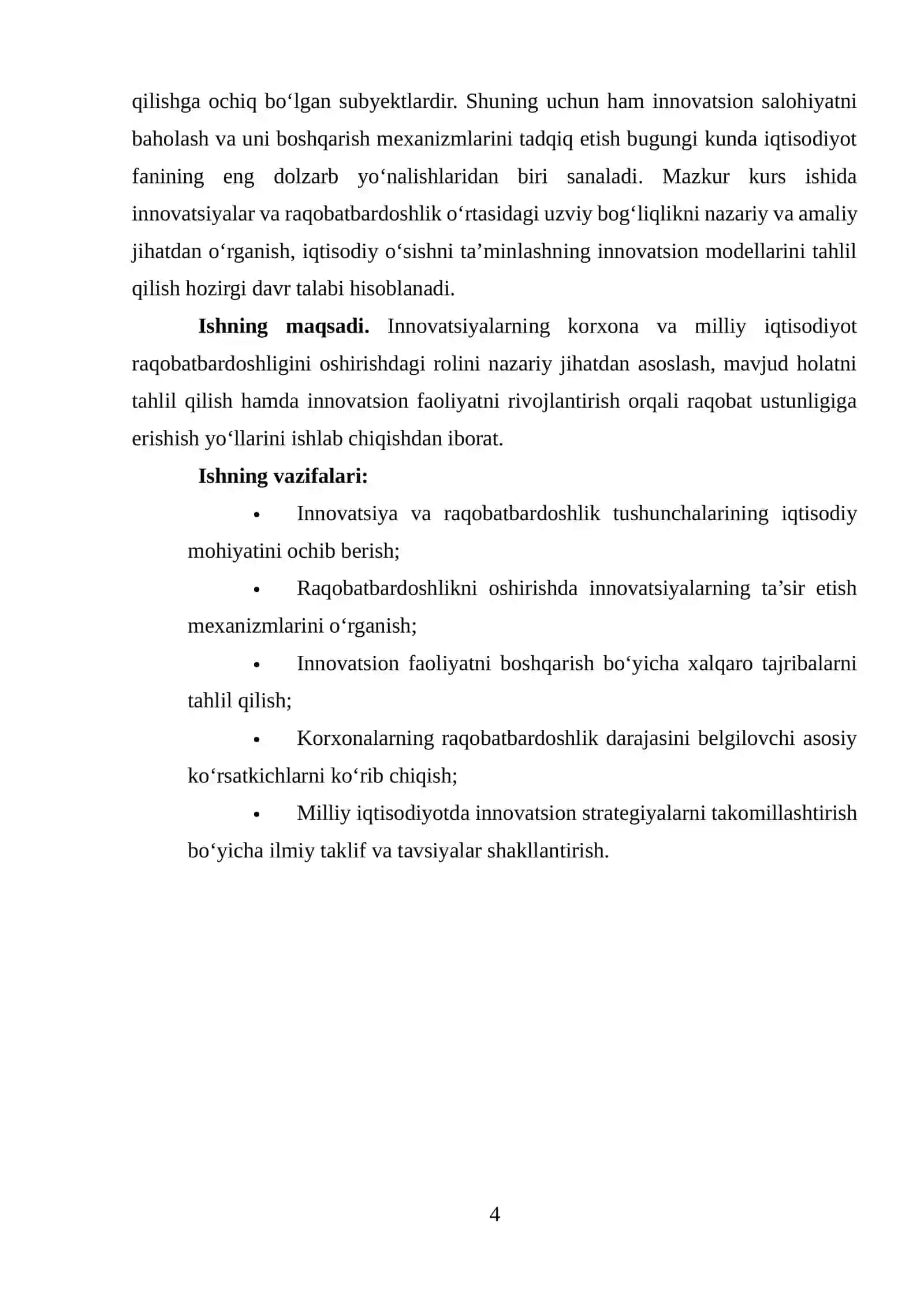 Innovatsiyalar va raqobatbardoshlikning nazariy-uslubiy asoslari 4