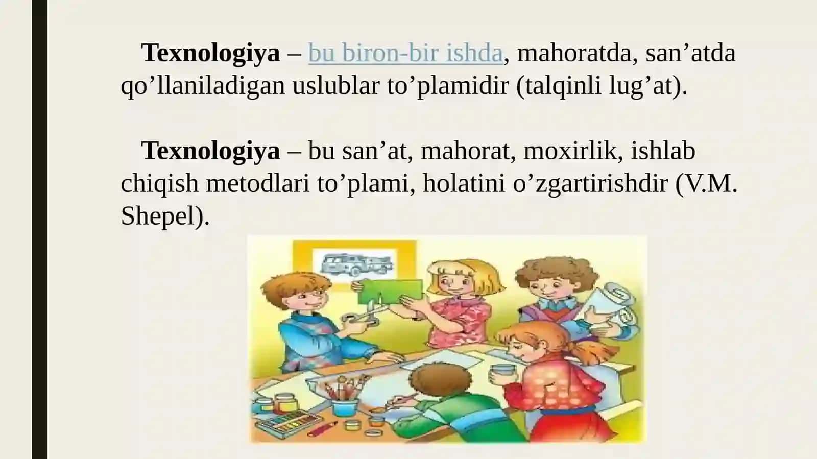 Ma’ruza:BOSHLANG’ICH SINFLARDATexnologiyata’liminingmaqsadvavazifalari 4