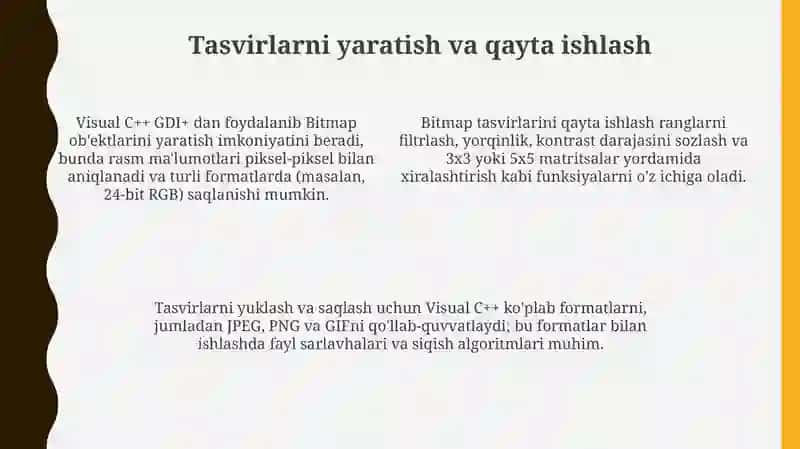 Visual C++ning grafik imkoniyatlari 4
