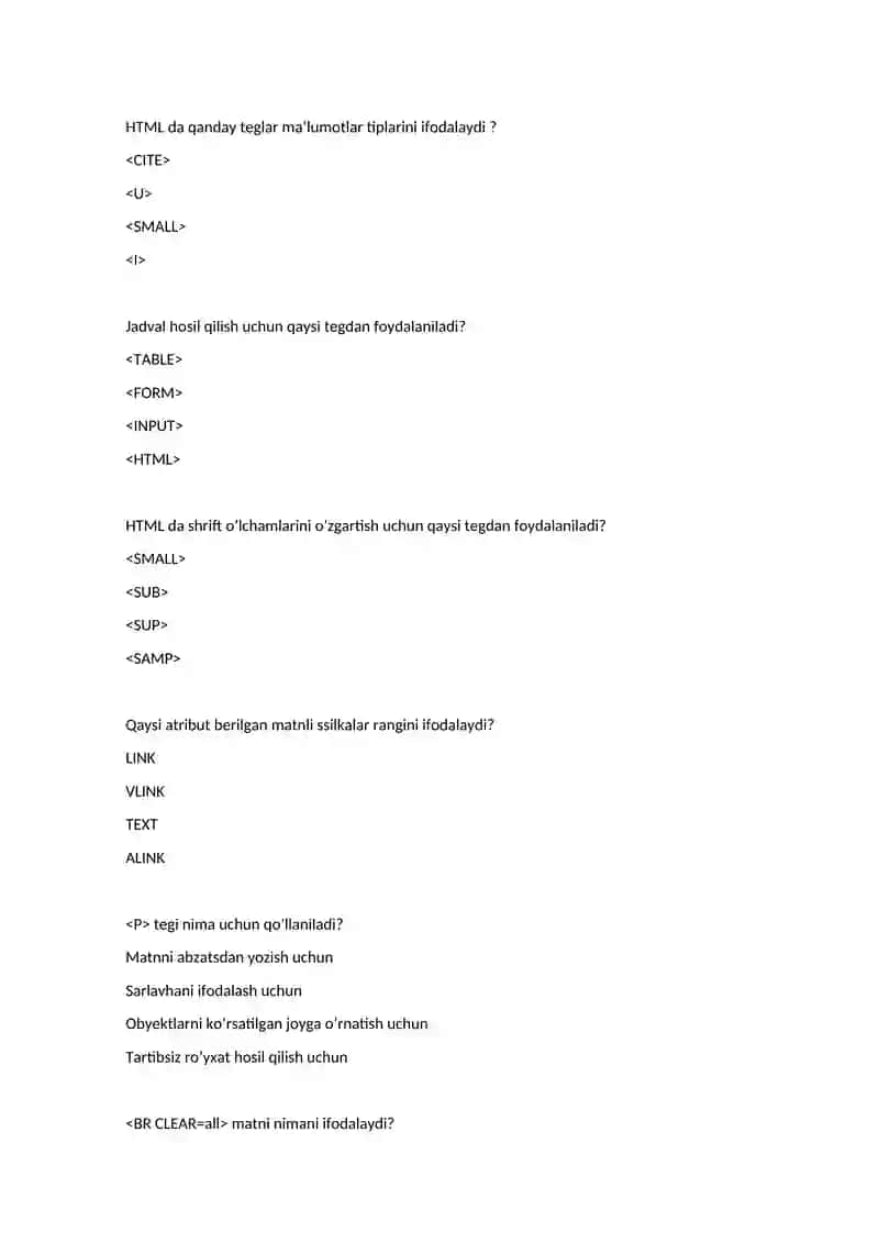 HTML ning konstruksiyasi 4