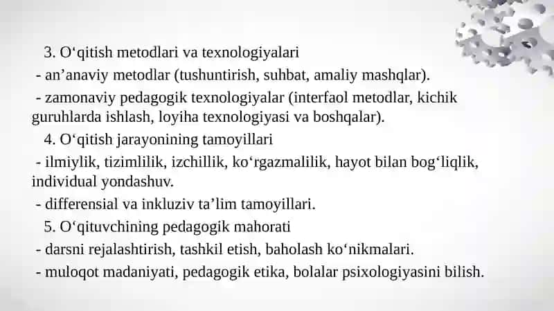 Boshlang'ich ta'lim pedagogikasi fani, uning predmeti va metodologiyasi 4