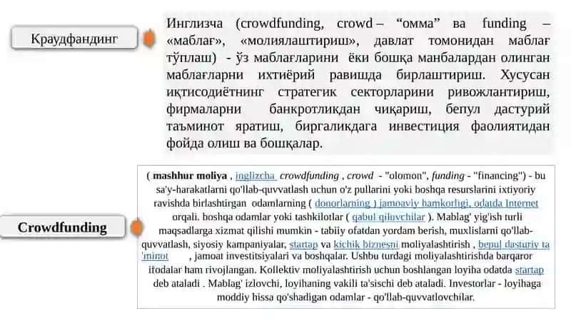 Бизнесда краудсорсинг ва краудфандинг имкониятлари 4