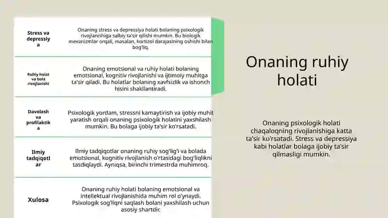 Perintal davrida psixologik rivojlanish 4