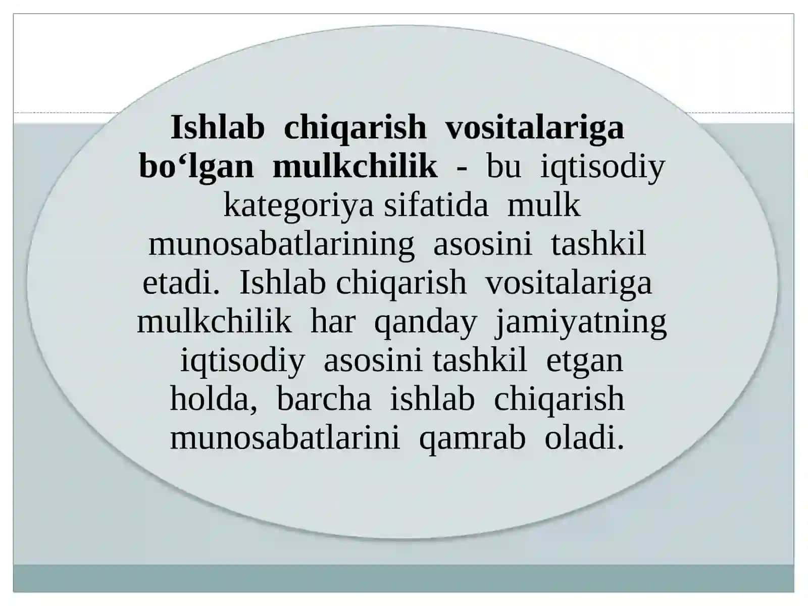 QISHLOQ XO‘JALIGIDA MULK VA TADBIRKORLIK SHAKLLARI, ULARNING BOZOR SHAROITIDA RIVOJLANISHI 4
