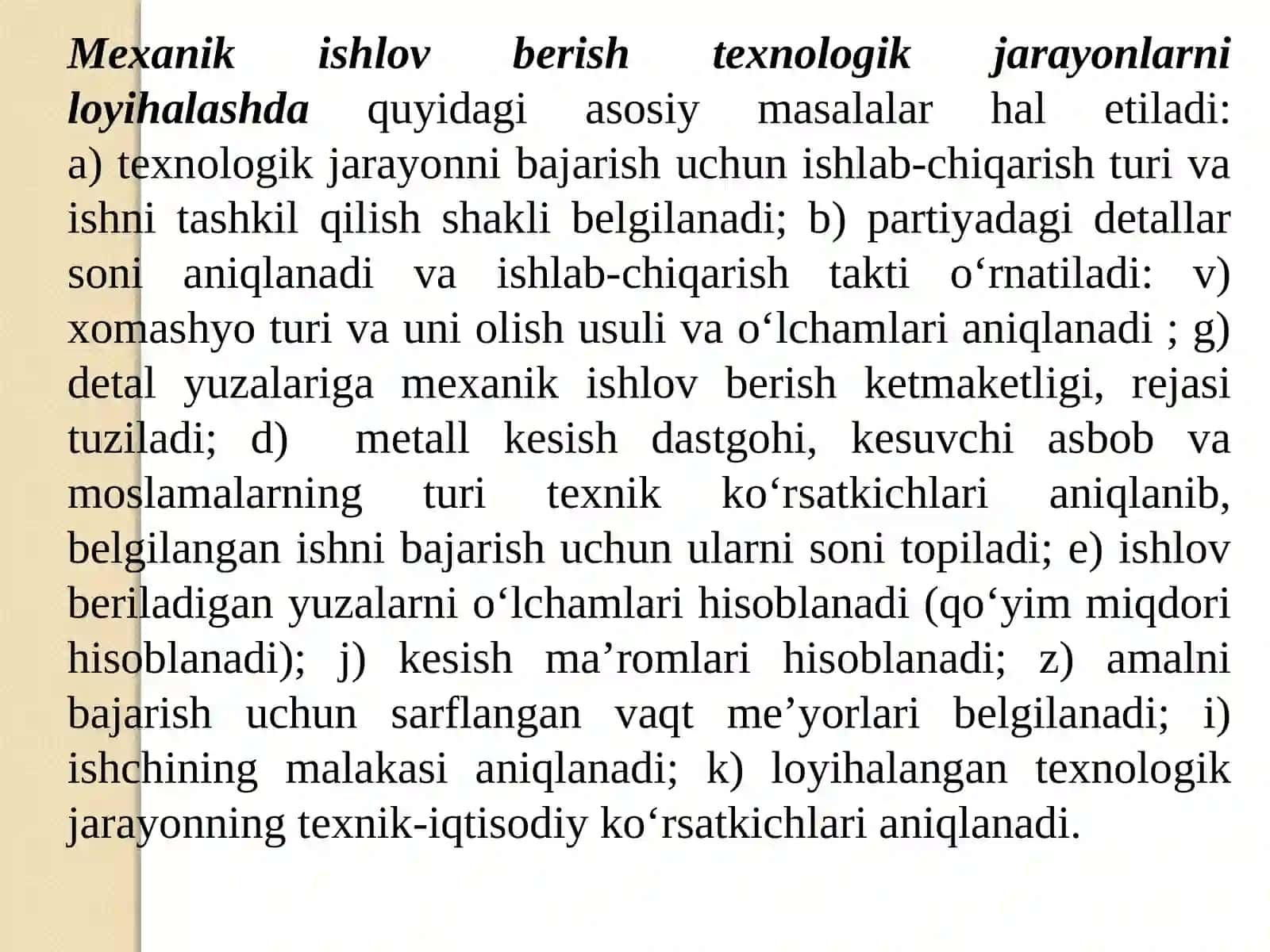 Mexanik ishlovberishtexnologik jara+yonlari iloyihalashi 4