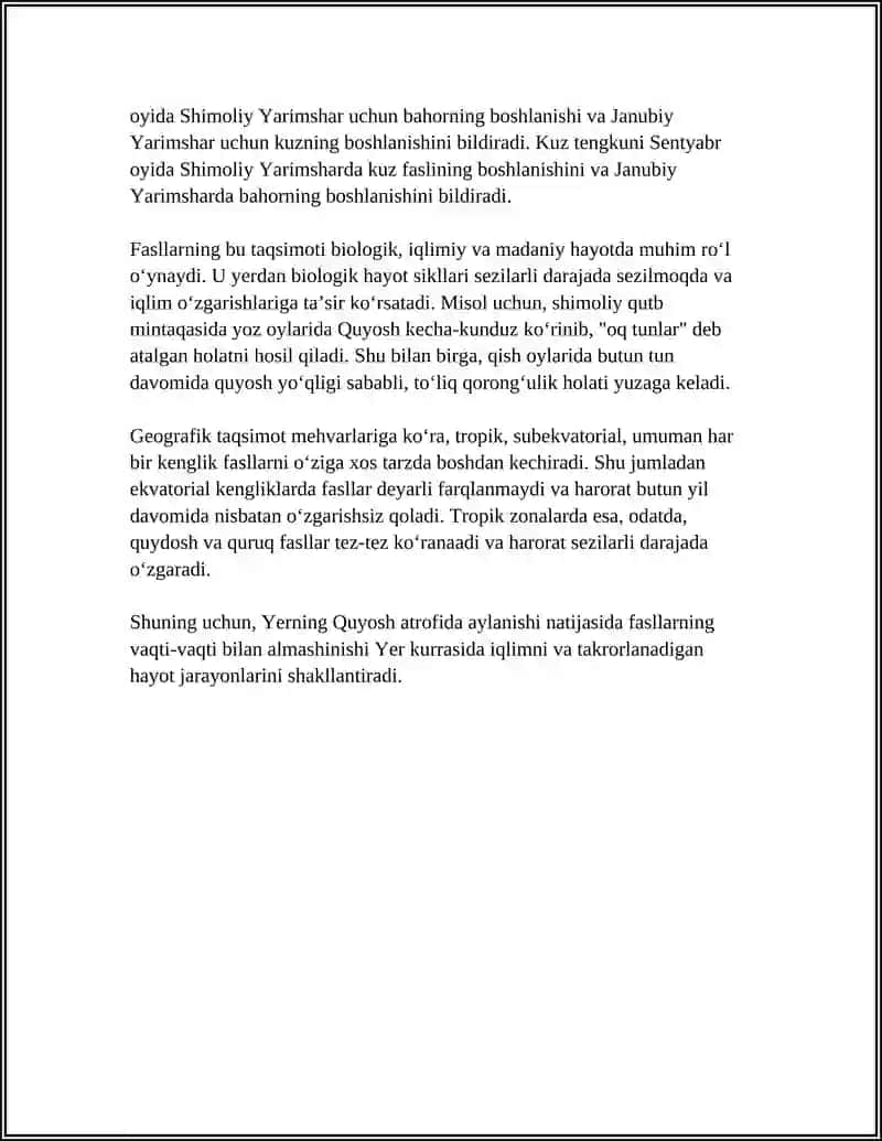 YERNING QUYOSH ATROFIDA AYLANISHINING GEOGRAFIK OQIBATLARI 4
