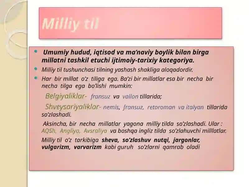 Adabiytilning o'ziga xos hususiyatlari 4