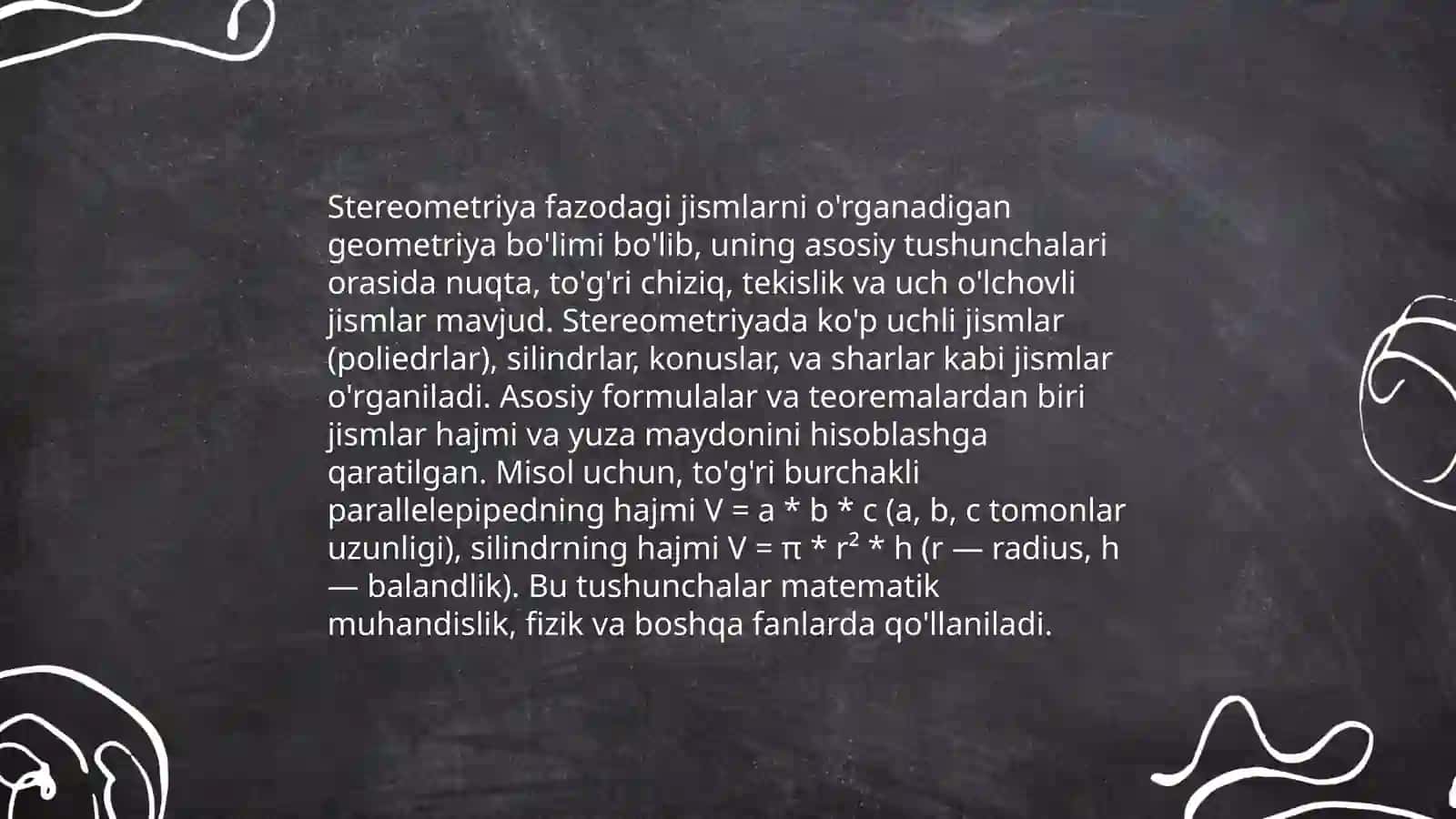 Akademik litseylarda streometryaning dastlabki mashgʻulotlarini oʻqitish metodikasi 4