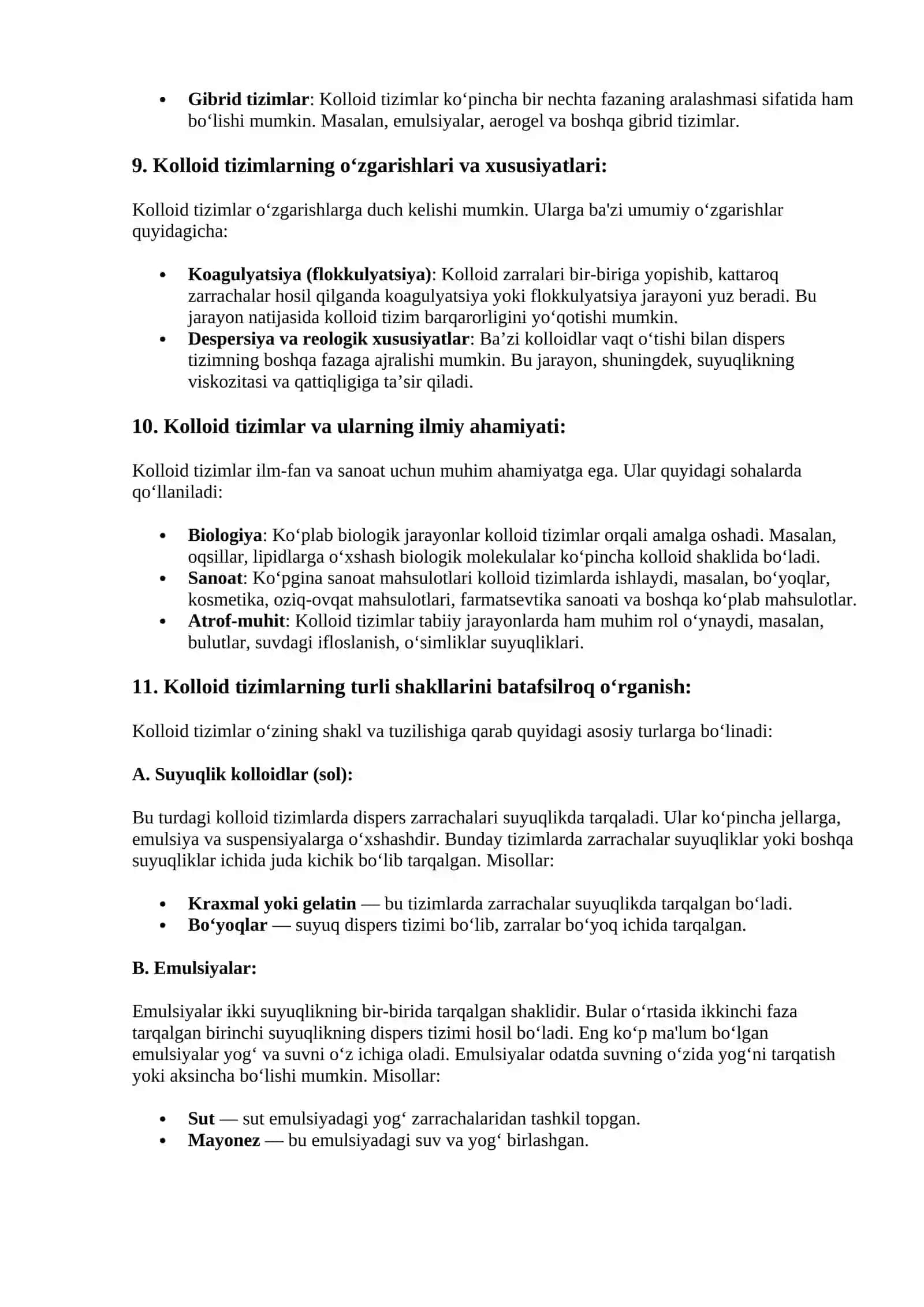 Kalloid sistemalarning klassifikatsiyasi 4