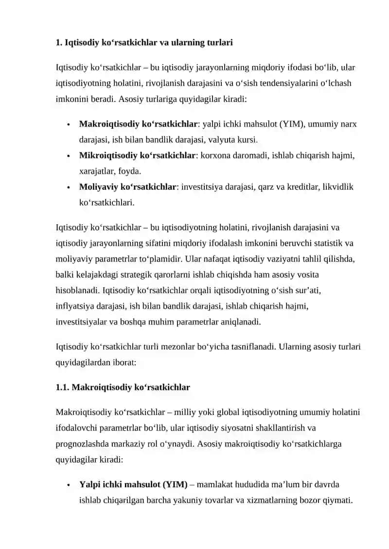 IQTISODIY KO‘RSATKICHLAR ORASIDAGI BOG‘LIQLIKNI ANIQLASH USULLARI 4