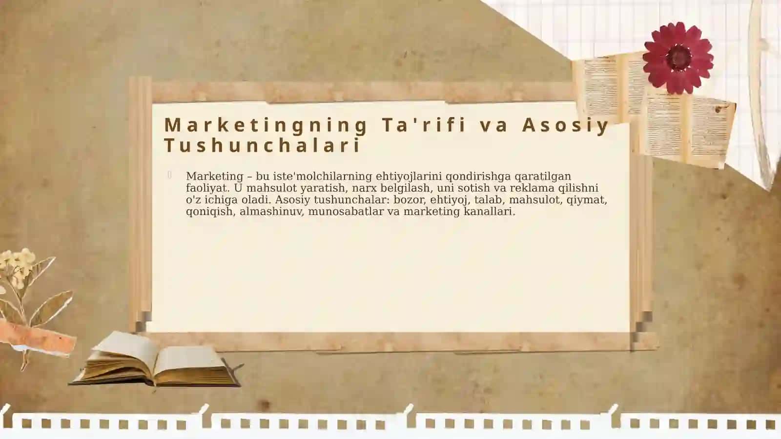 Marketing jarayoni Mamirboyeva 4