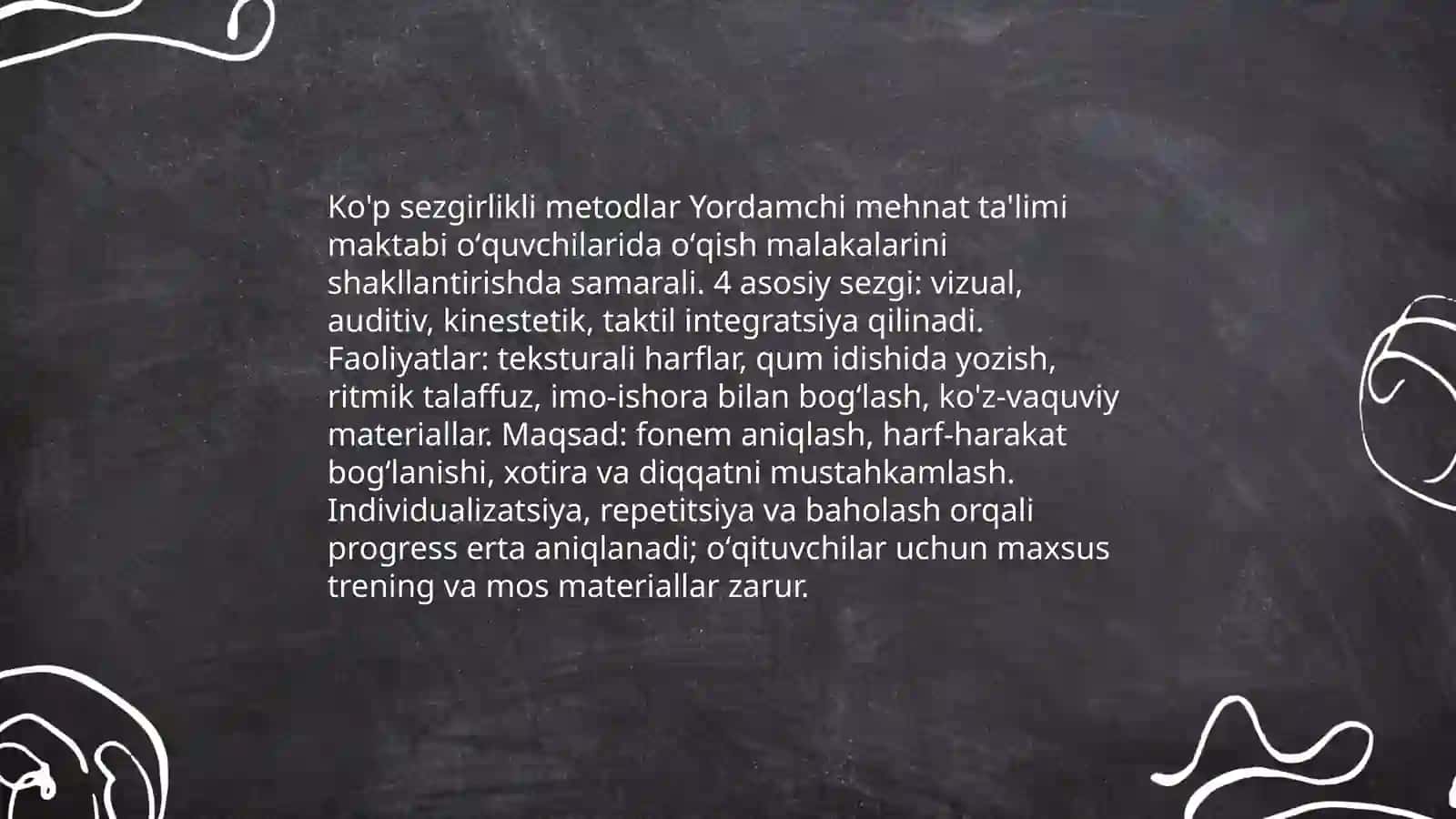 Yordamchi mehnat ta'limo maktabi oʻquvchilarida oʻqish malakalarini shakllantirish yoʻllari 4