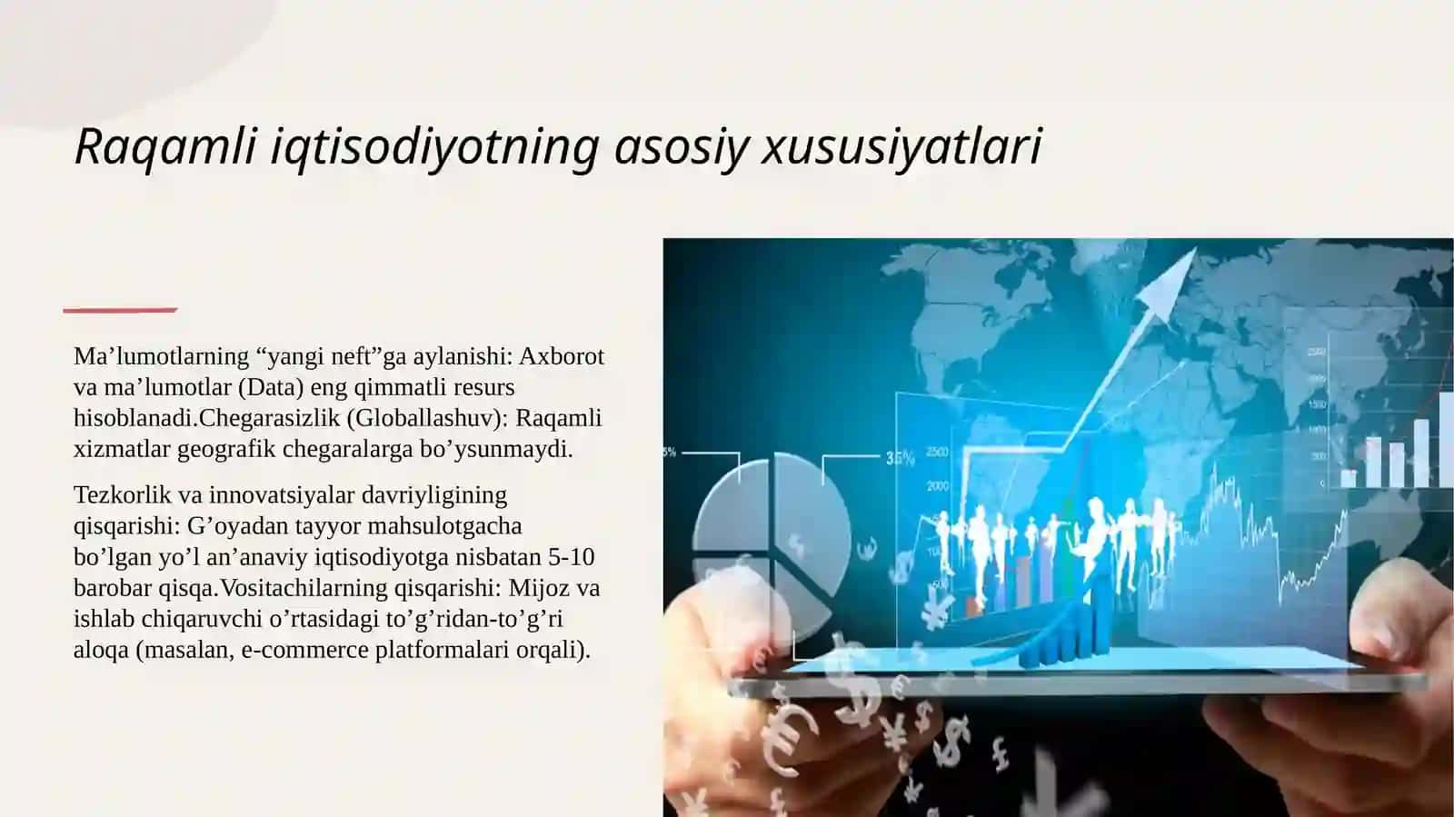 Raqamli iqtisodiyotning xususiyatlari va xorijiy davlatlarda uning rivojlanishi 4