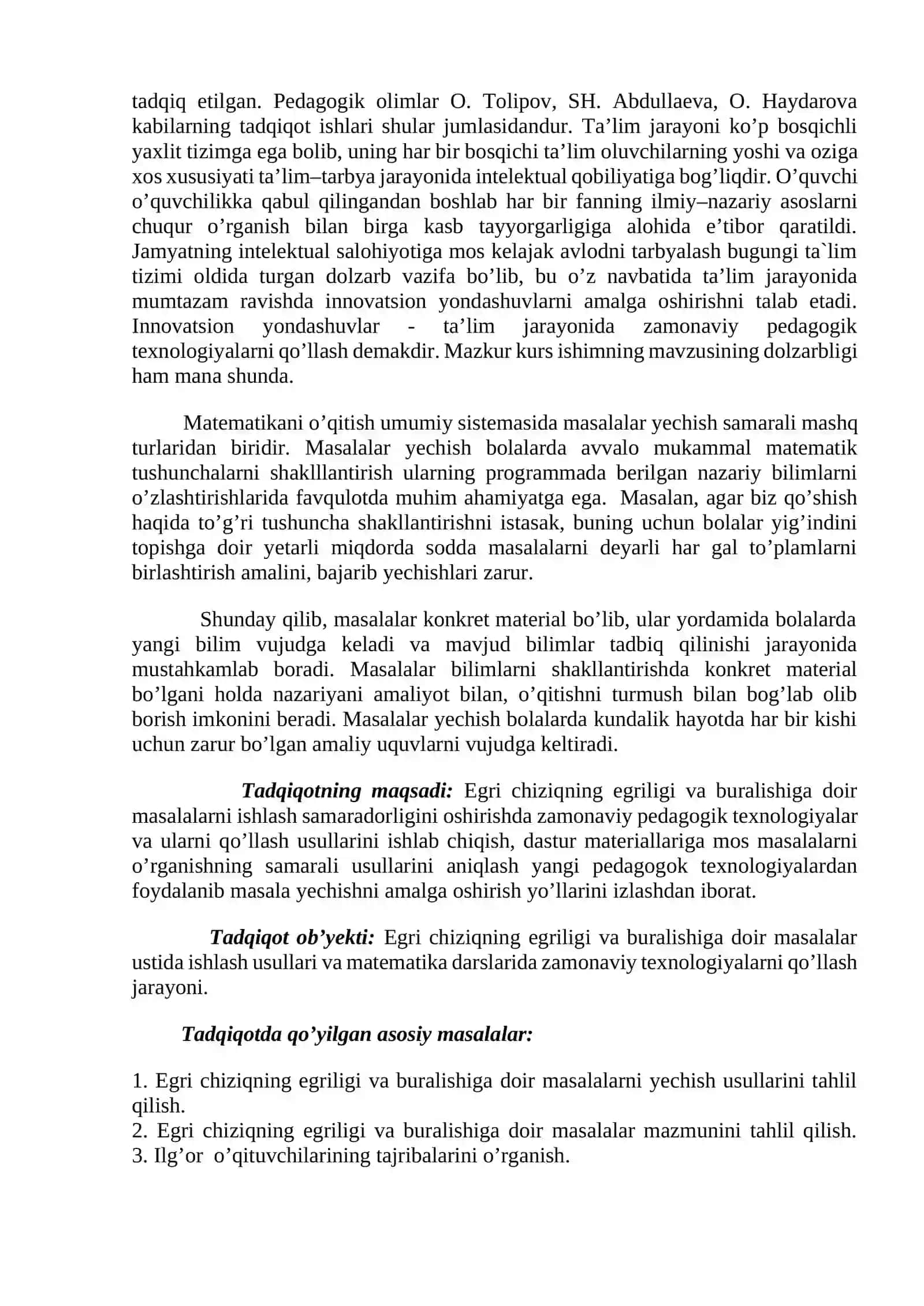 Egri chiziqning egriligi va buralishi 4