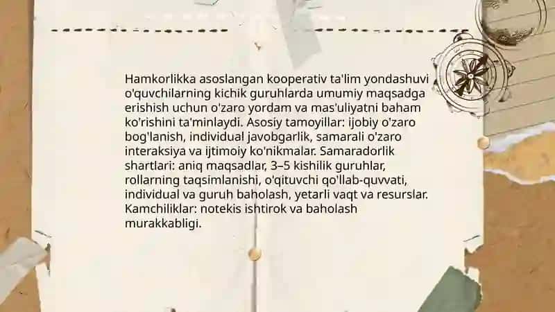 Talim metodlari: samaradorlik shartlari va turli yondashuvlar 4