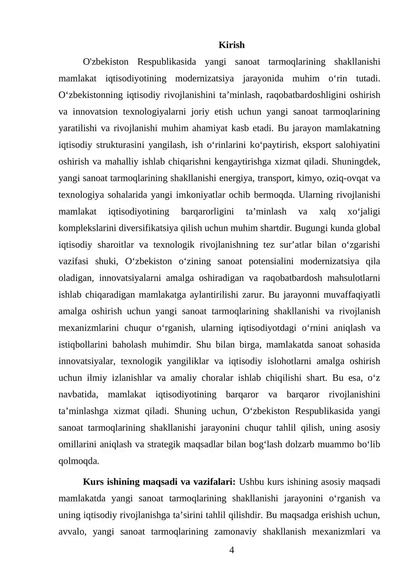 O'ZBEKISTON TARIXI FANIDAN TAYYORLAGAN KURS ISHI 4