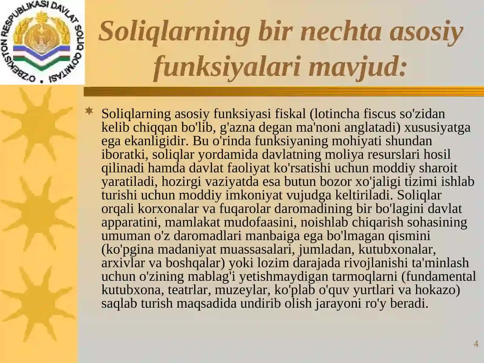 Egri va to'g'ri soliqlar 4