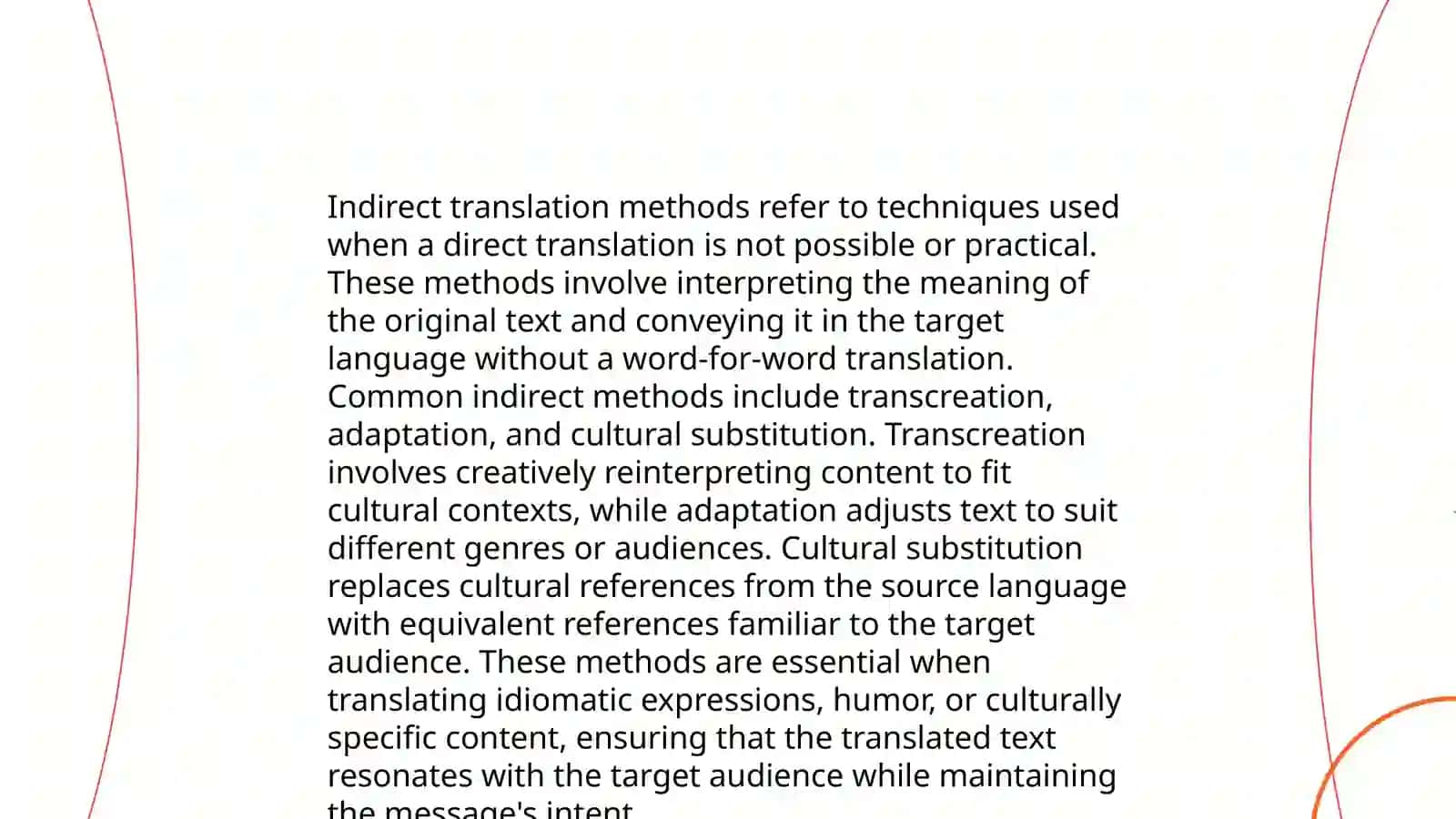 Direct and Indirect Methods of Translation 4