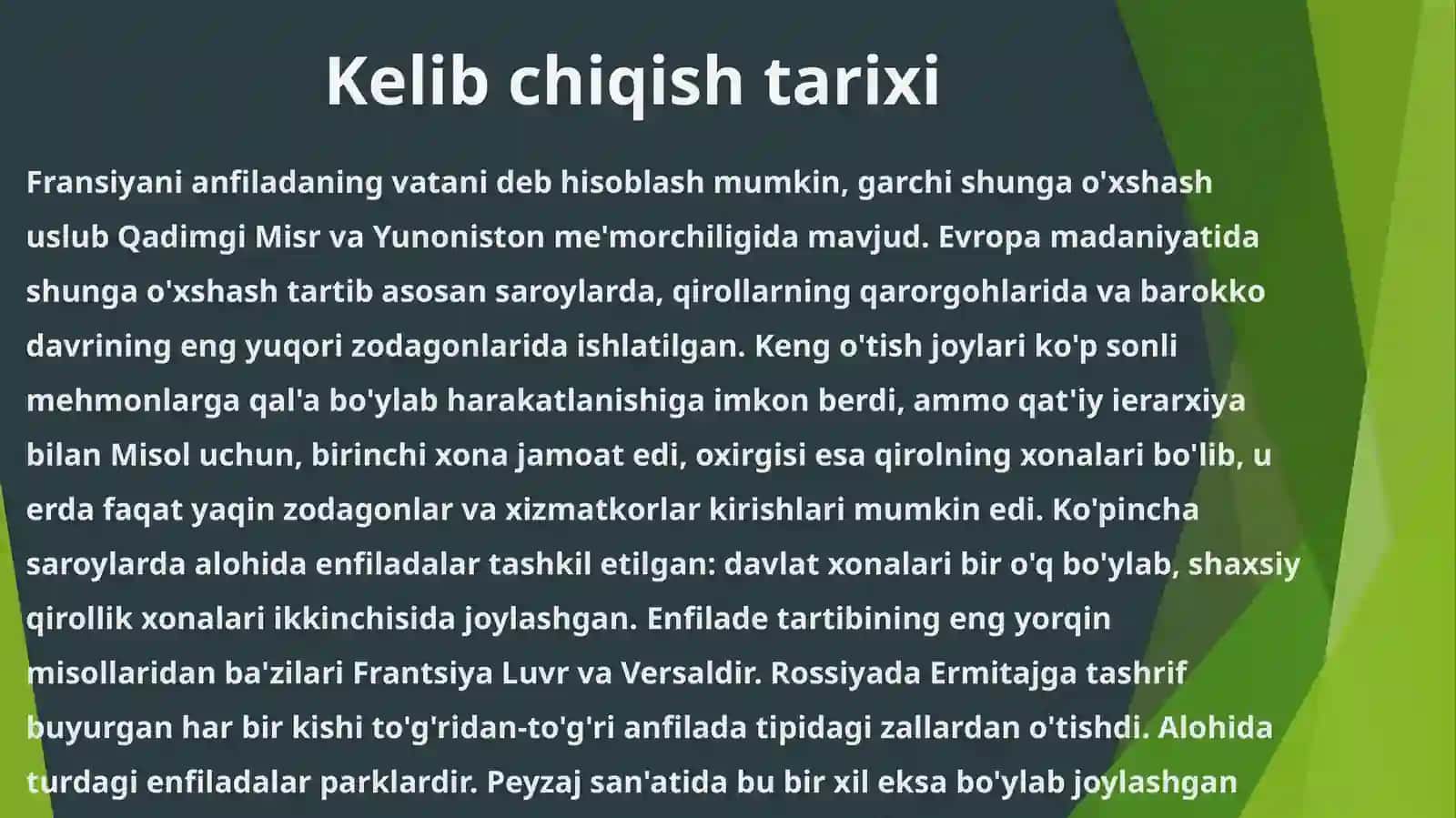 Anfiladali fuqaro binolarini loyihalash. 4
