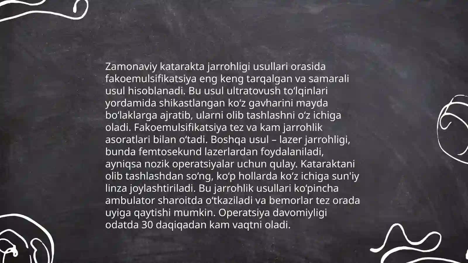 Zamonaviy kataraktani davolash 4