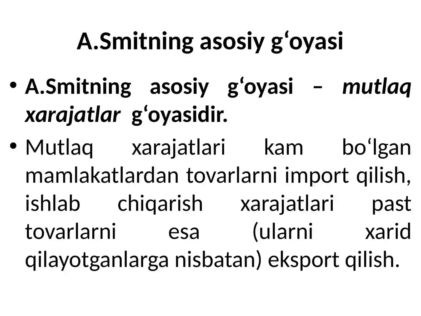 Tovarlarni ishlab chiqarishda 4