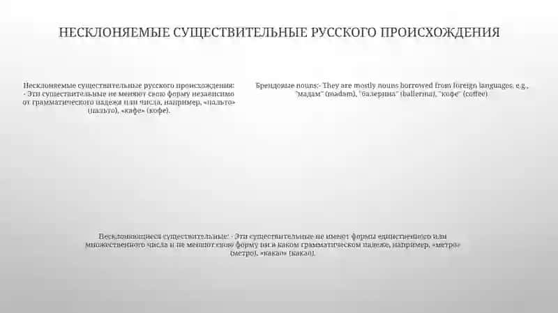 Разносклоняемые И Несклоняемые Имена Существительное 4