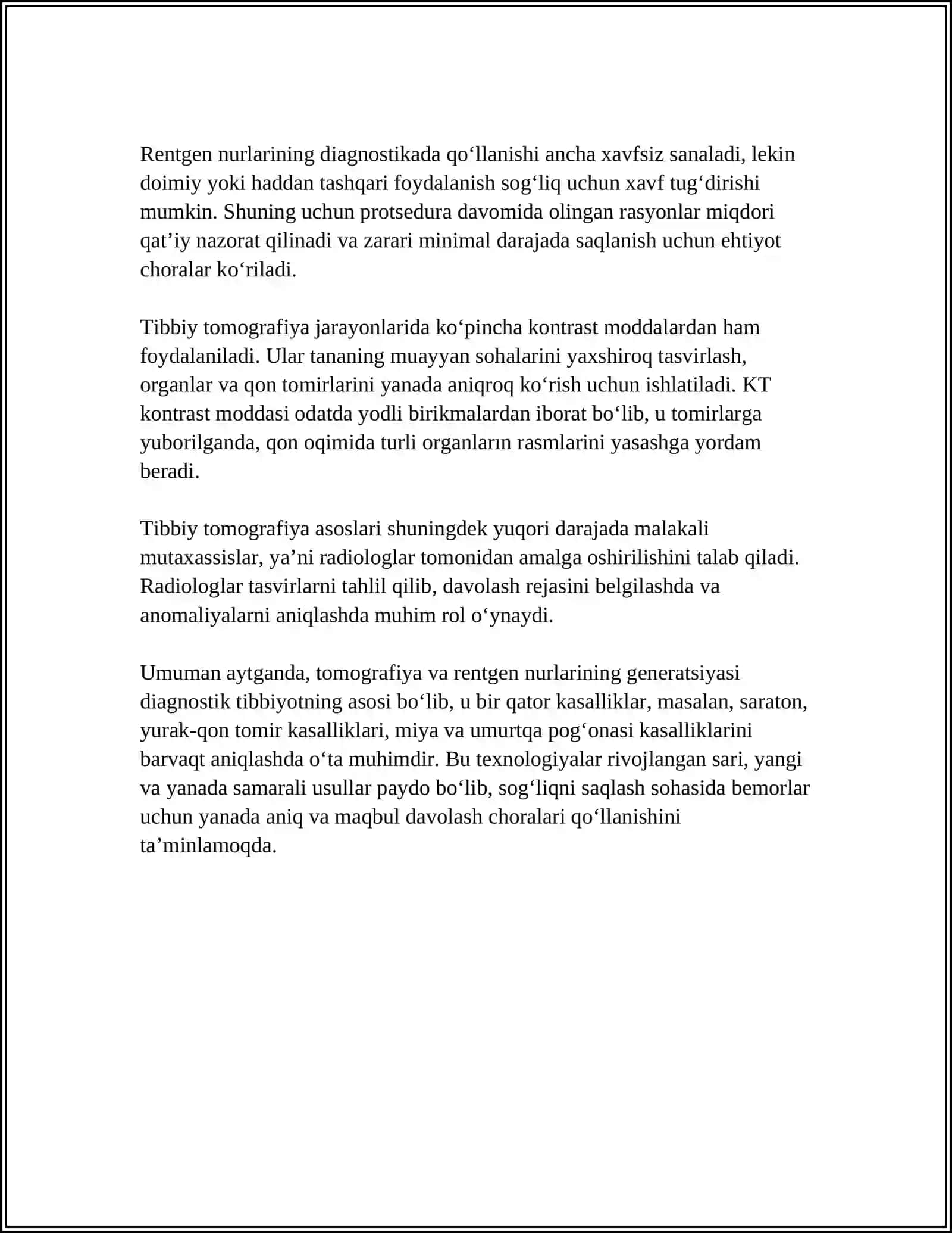 TIBBIY TOMOGRAFIYA APPARATLARINING ISHLASH PRINSIPLARI 4