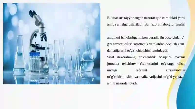 Laboratoriya tekshiruvlarida sifat nazorati 4