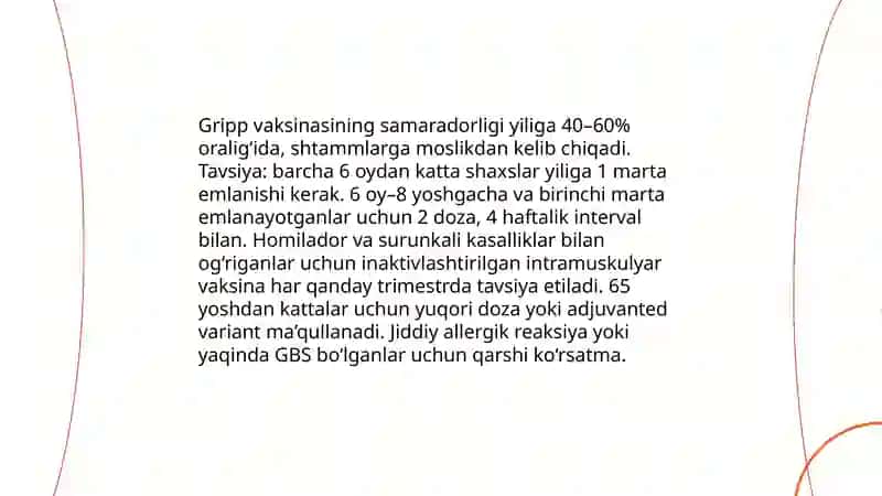 Nafas yòli infeksiyalari bilan kurashishda imunoprofilaktikaning ahamiyati 4