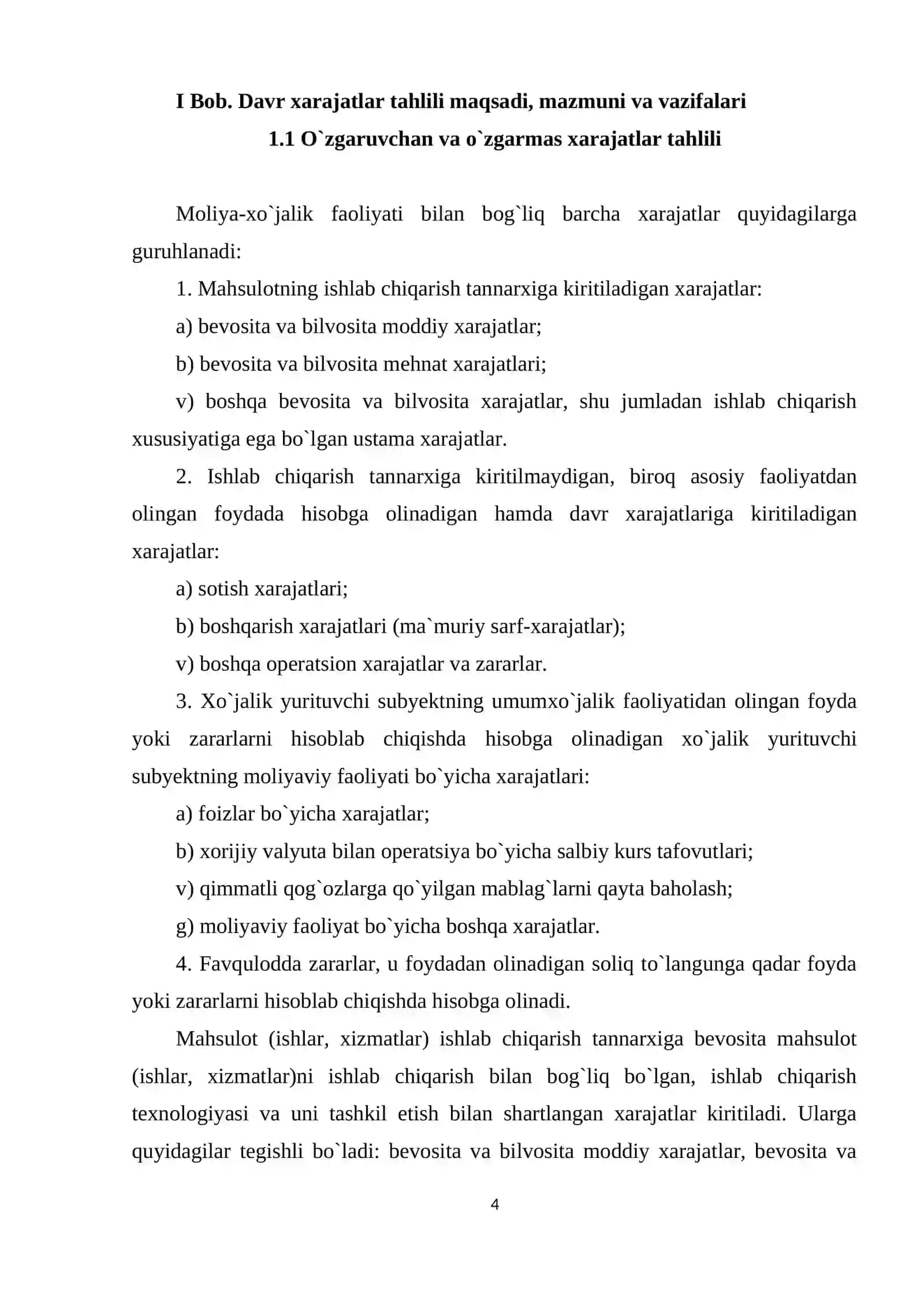 DAVR XARAJATLARINI XISOBGA OLISH 4