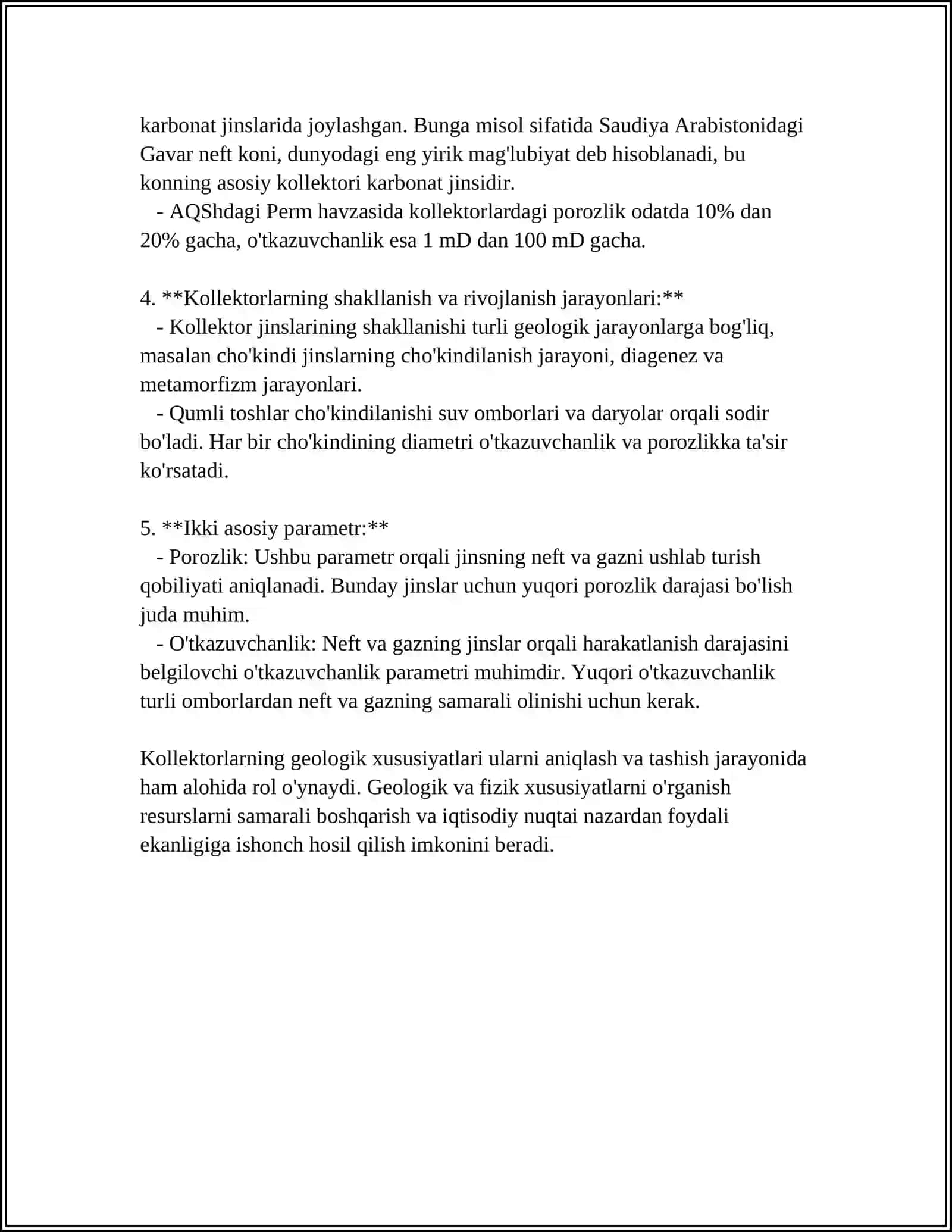KOLLEKTORLARNING LITOLOGIK TARTIBI VA QALINLIGINI IFODALASH 4