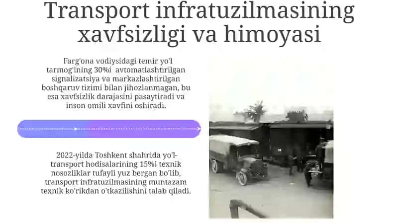 Transport infratuzilmasi bilan bog'liq boshqa yõnalishlar 4