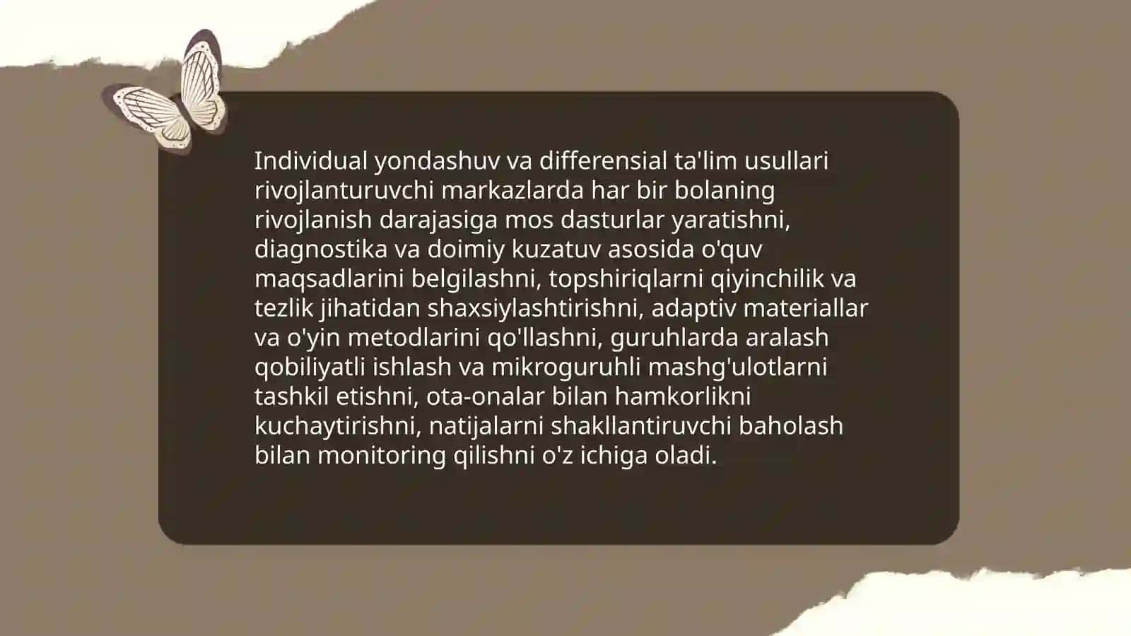 Rivojlanturuvchi markazlarda ishlashda tarbiyachining mahorati 4