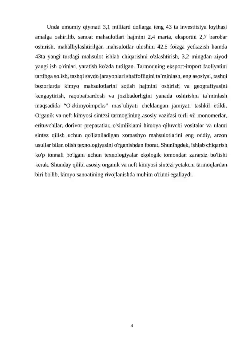 Xlorgidrinli usul yordamida propilen oksid ishlab chiqarish texnologiyasidagi reaktorni hisoblash. 4