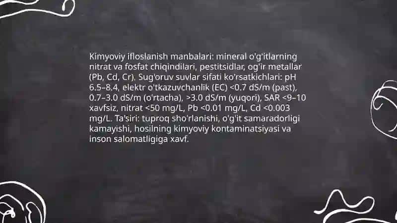 Antropogen omillarining tabiatga ta'siri va ularning qishloq xo'jalikdagi ahamiyati 4