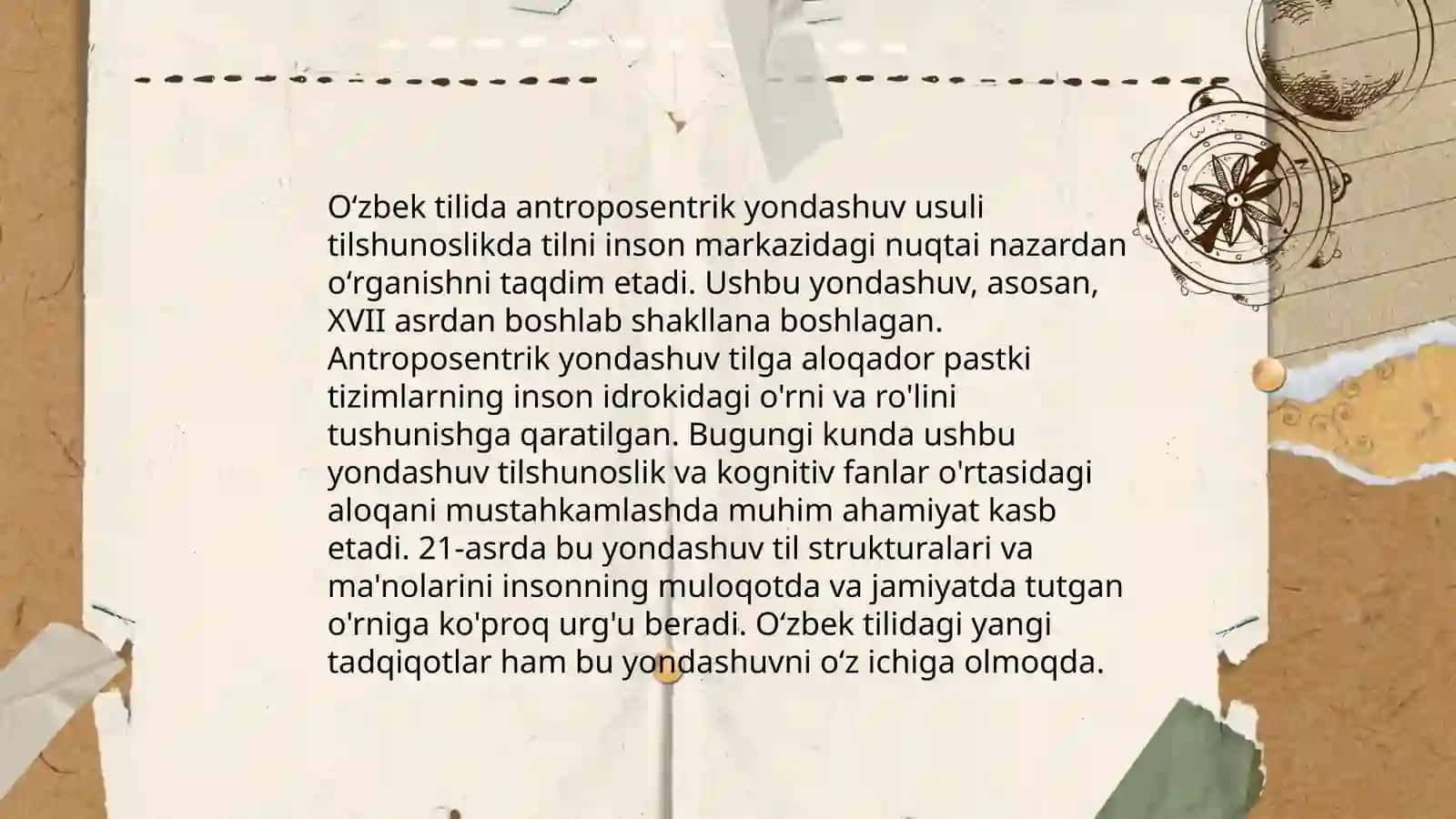 Antroposentrizm va tilshunoslik 4