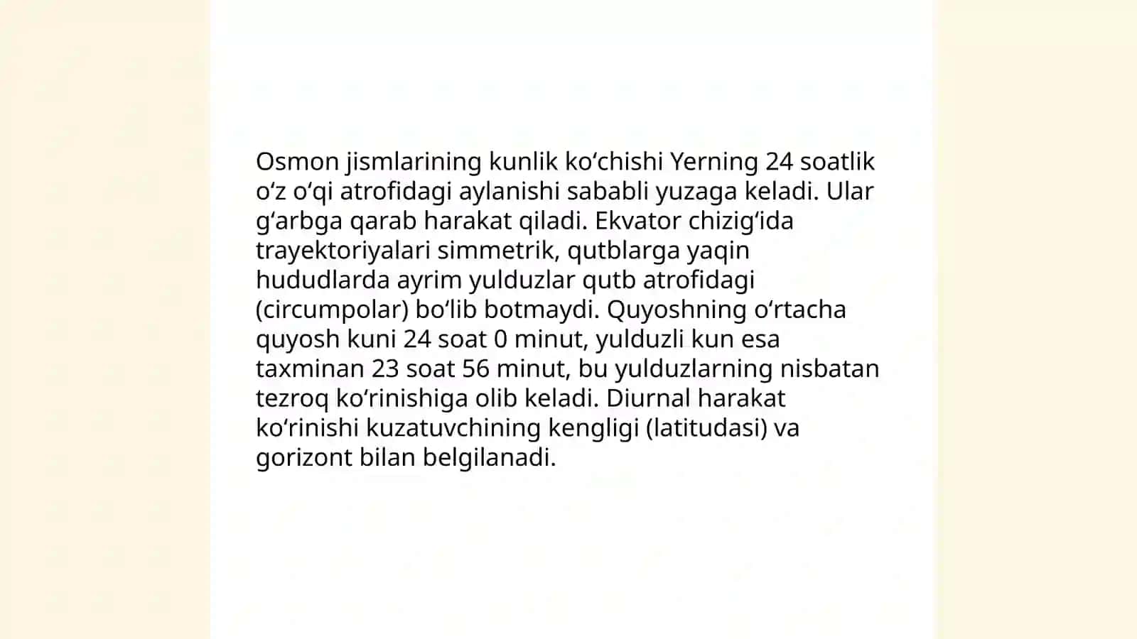 Yerning o'z o'qi atrofida aylanishning geografik oqibatlari 4