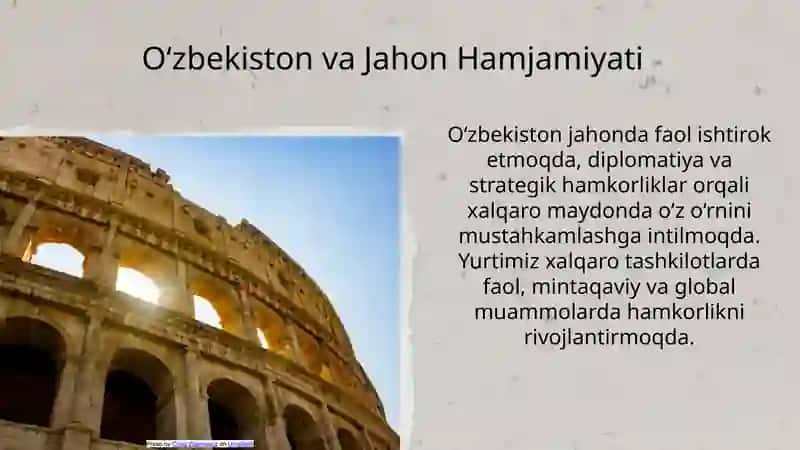 Oʻzbekiston Tashqi Siyosatining Asosiy Yoʻnalishlari 4