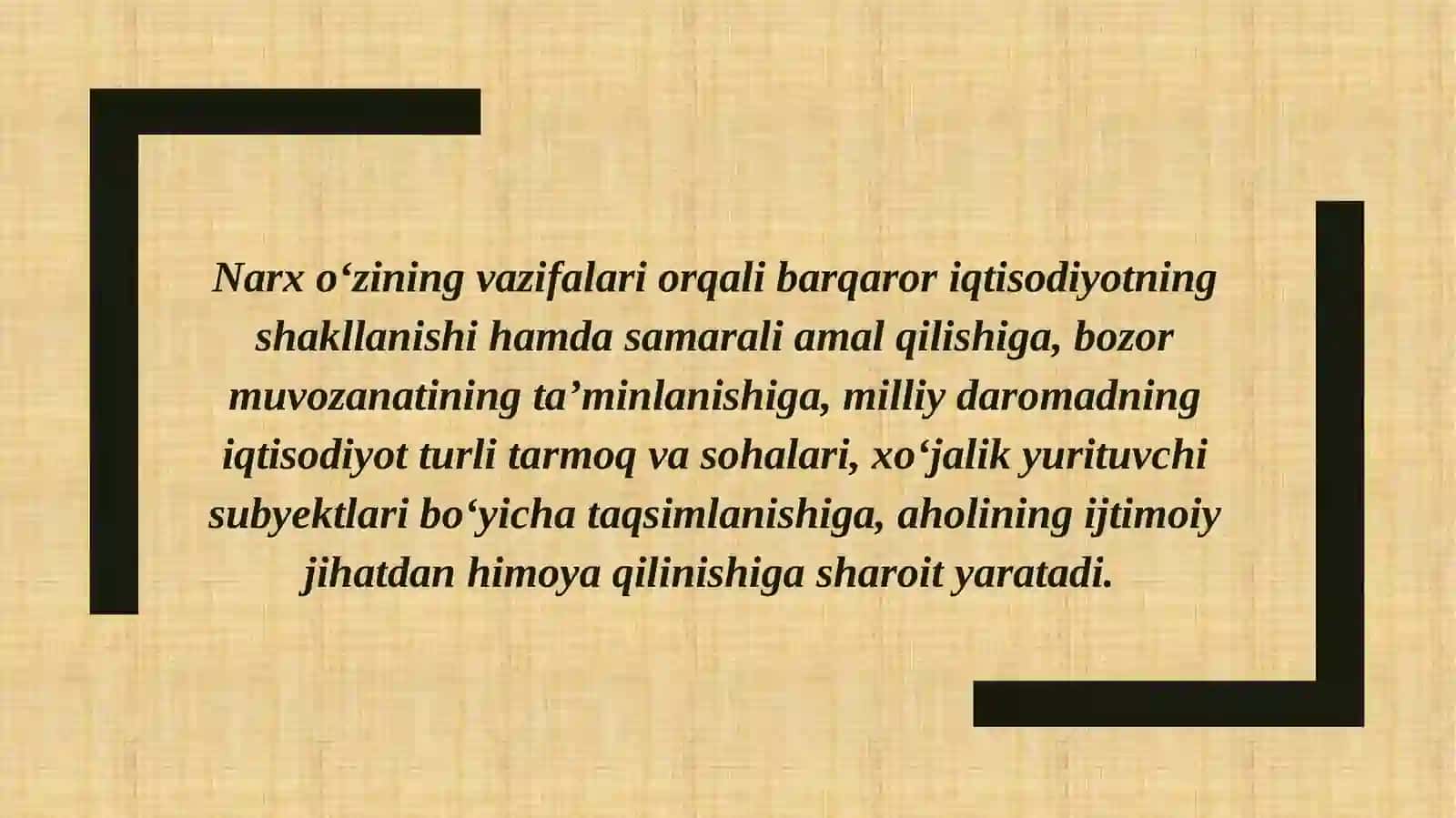 Narxning mohiyati va uning shakllanish xususiyatlari 4