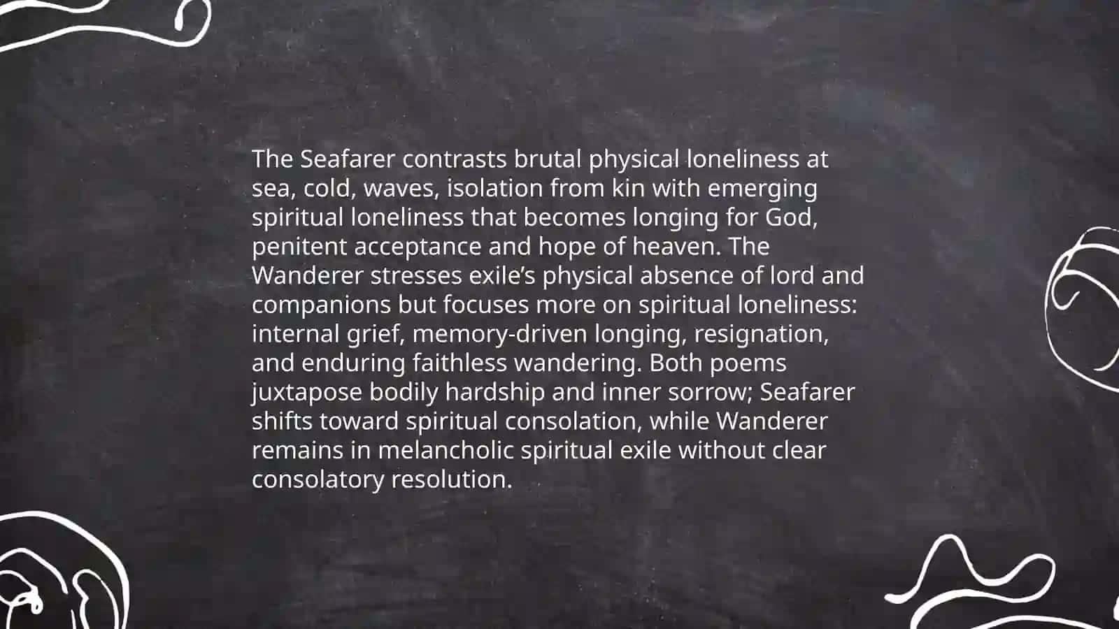 Themes of Exile and Loneliness in The Seafarer and The Wanderer 4