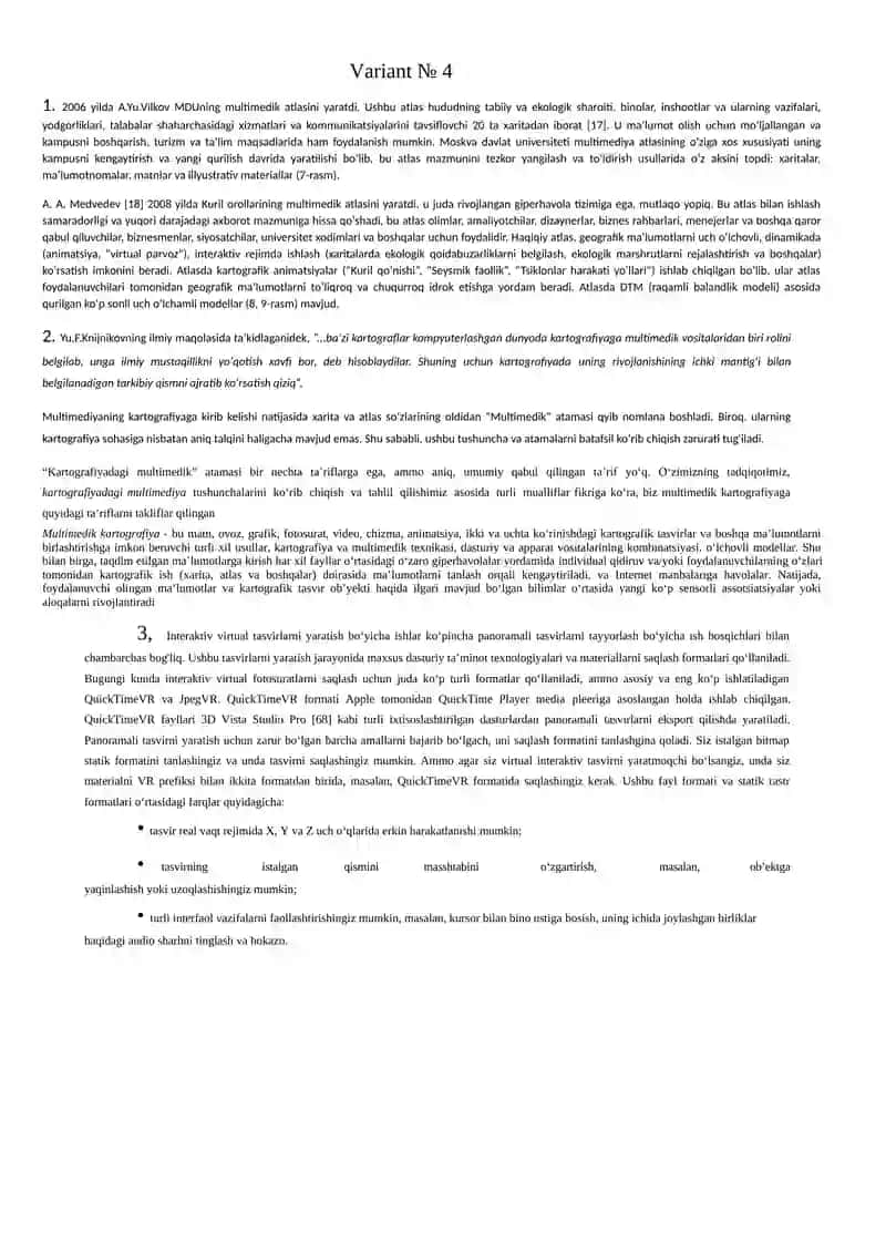 Multimedik maxsulotning senariysi va qobig'ini ishlab chiqish 4