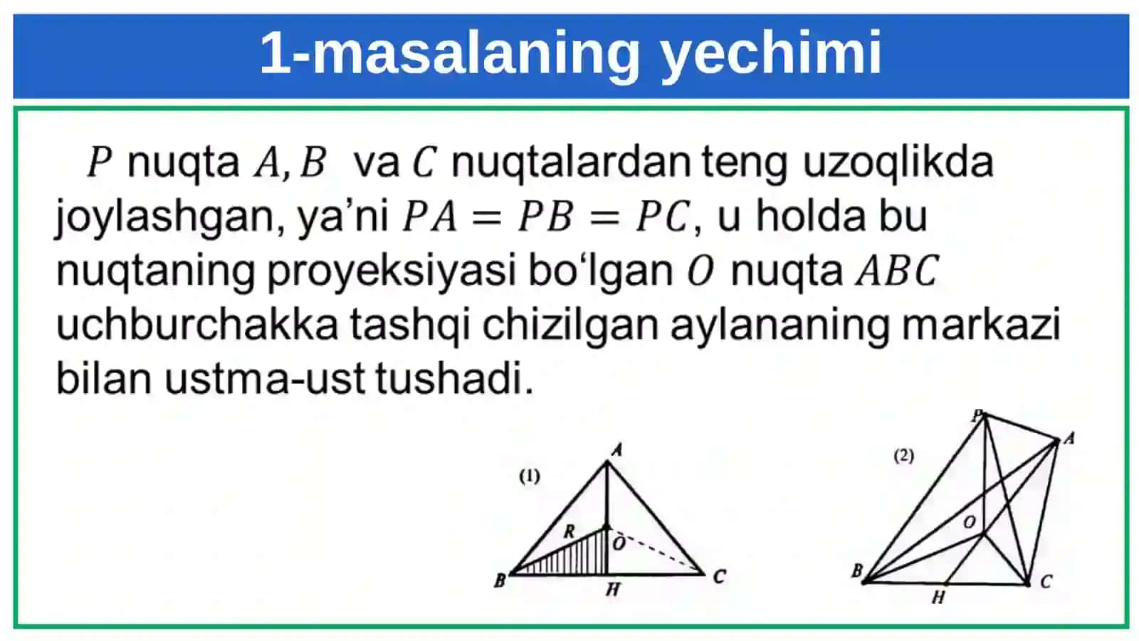 10-sinf Geometriya Masalalaryechish (1-qism) 4