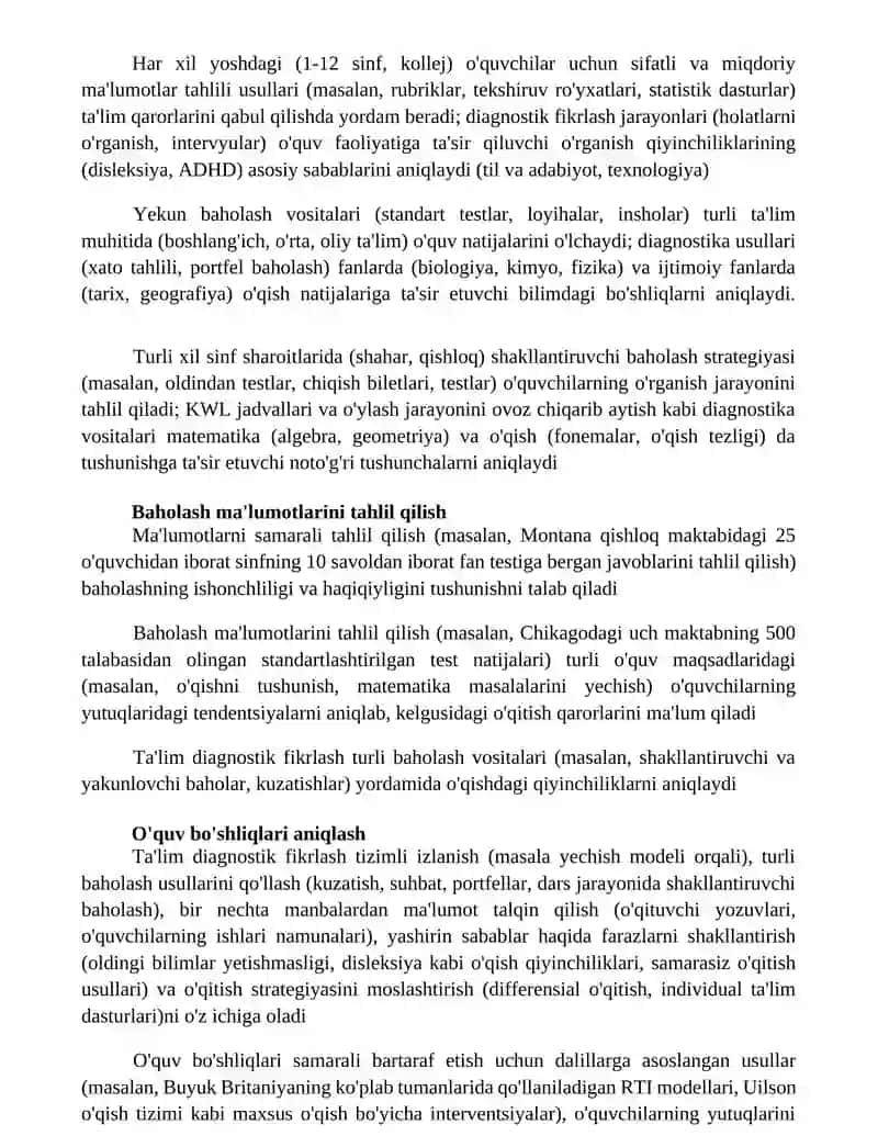 Diagnostik pedagogik fikrlash 4