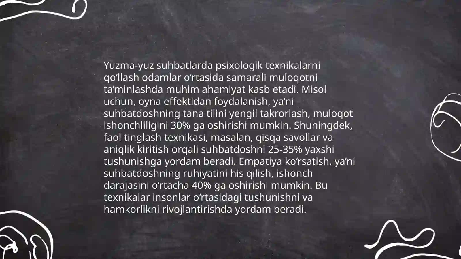 Psixologiya bo'yicha amaliyot hisoboti 4