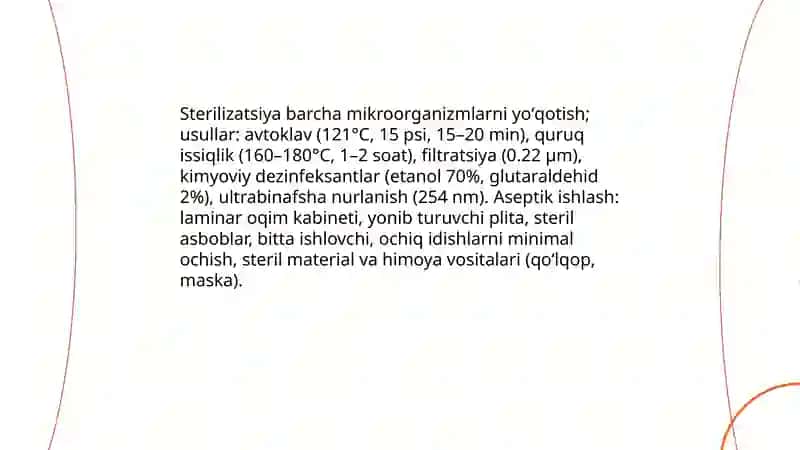 Mikroorganizmlarni oʻstrish 4