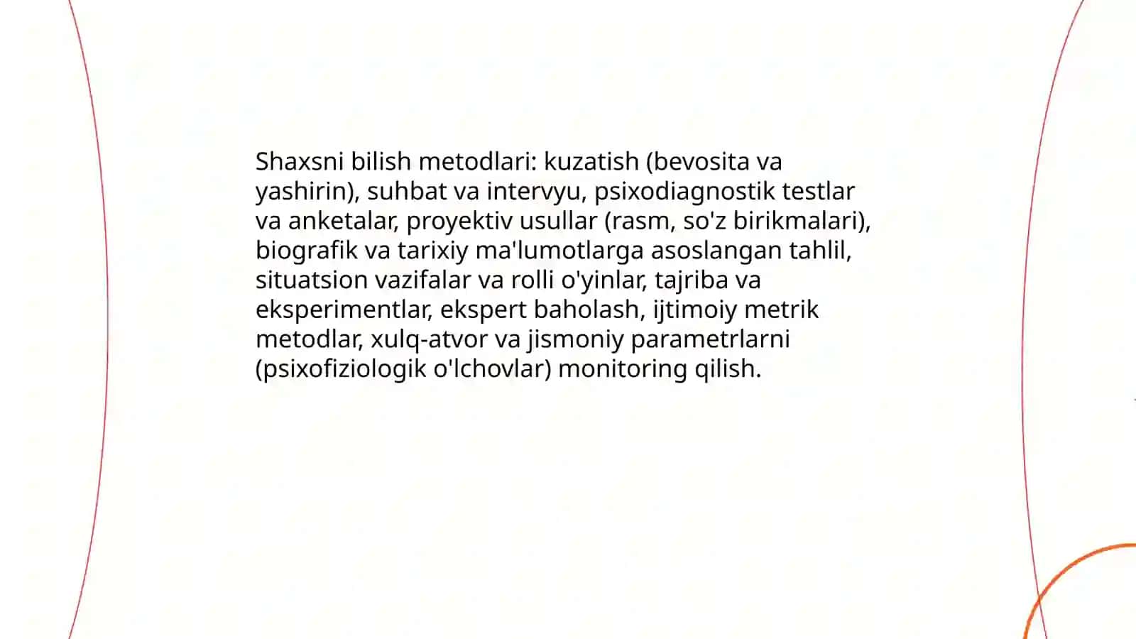 Shaxsni bilish faoliyati 4