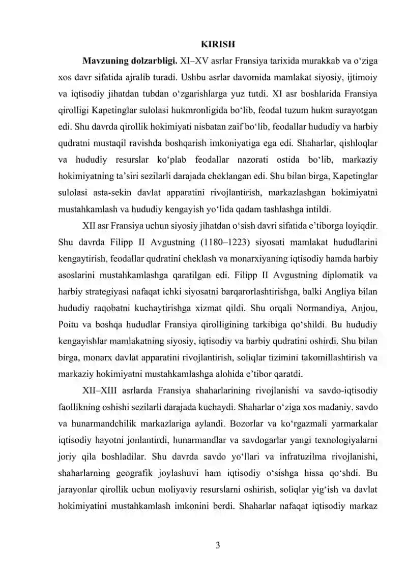 XI-XV asrlarda Fransiya 4